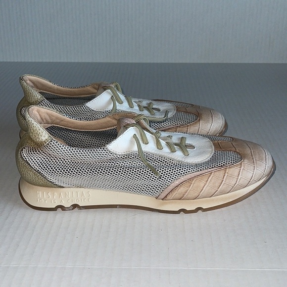 Hispanitas Kaira Leather And Mesh Trainers - Picture 7 of 14